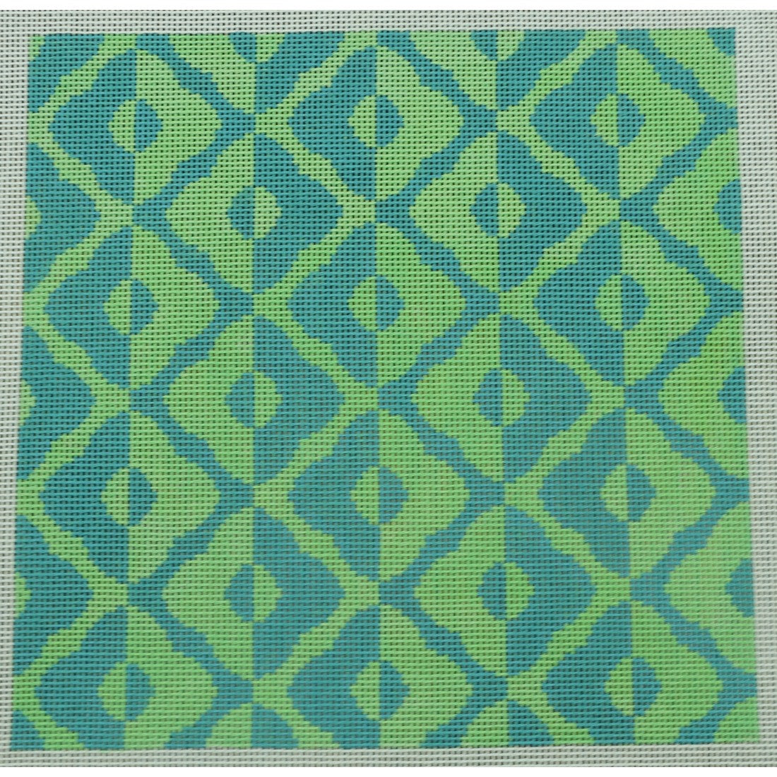 Mirror Flowers, Blue, Jade