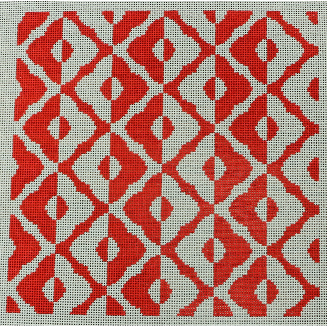 Mirror Flowers, Red, White