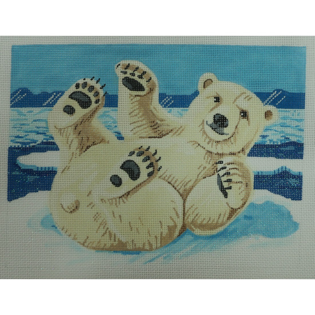 Polar Bear on His Back