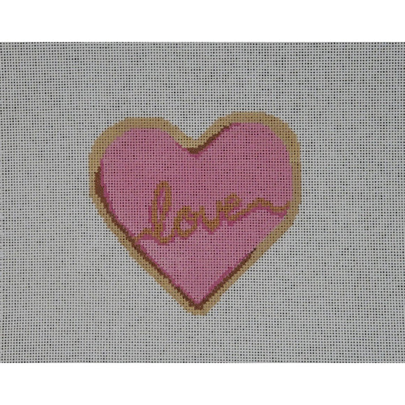 Love Heart Cookie w/Stitch Guide