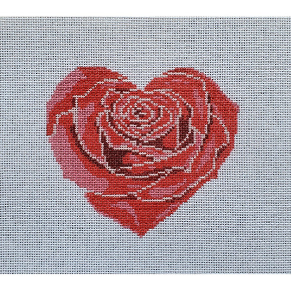 Rose Heart large-red