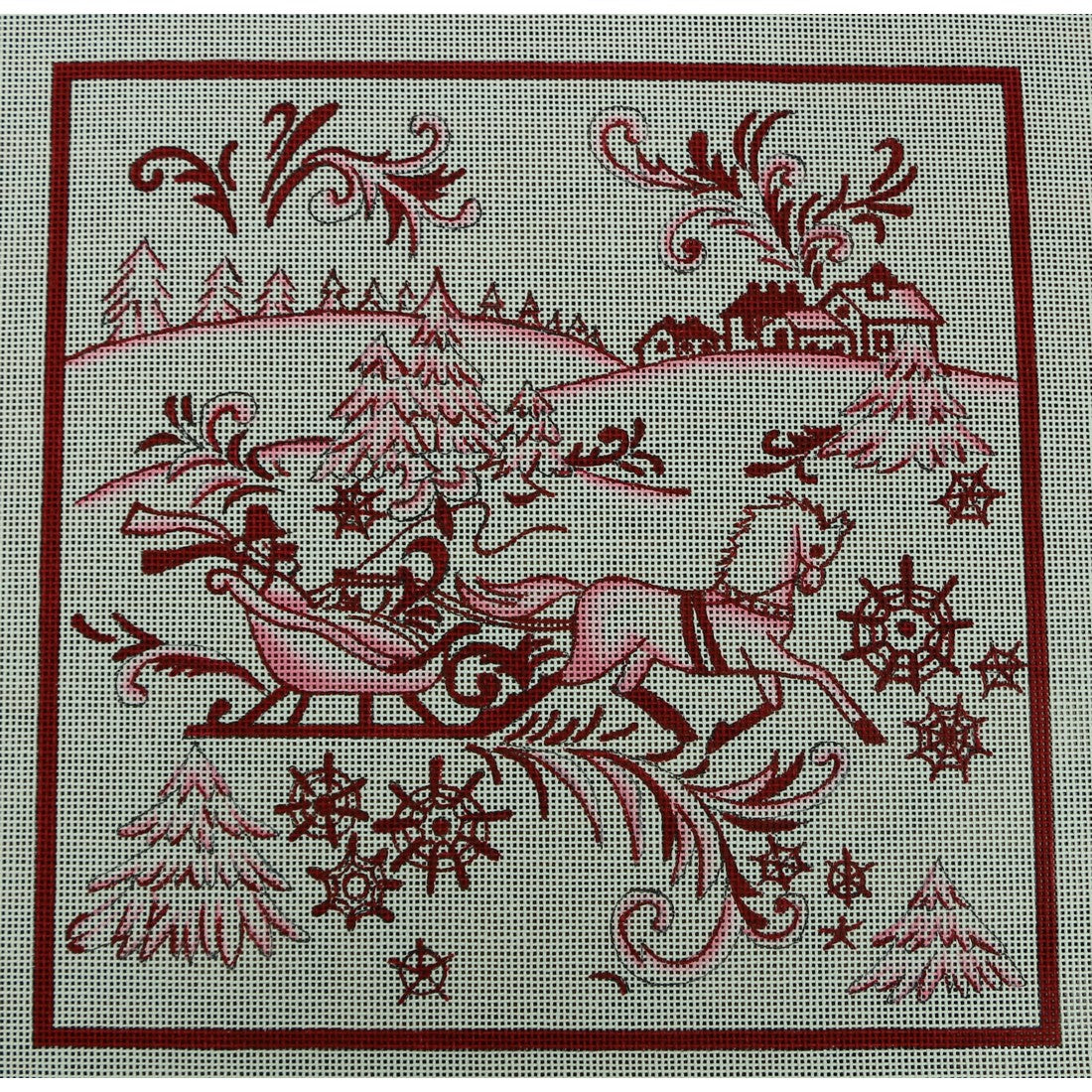 Sleigh Horse Red