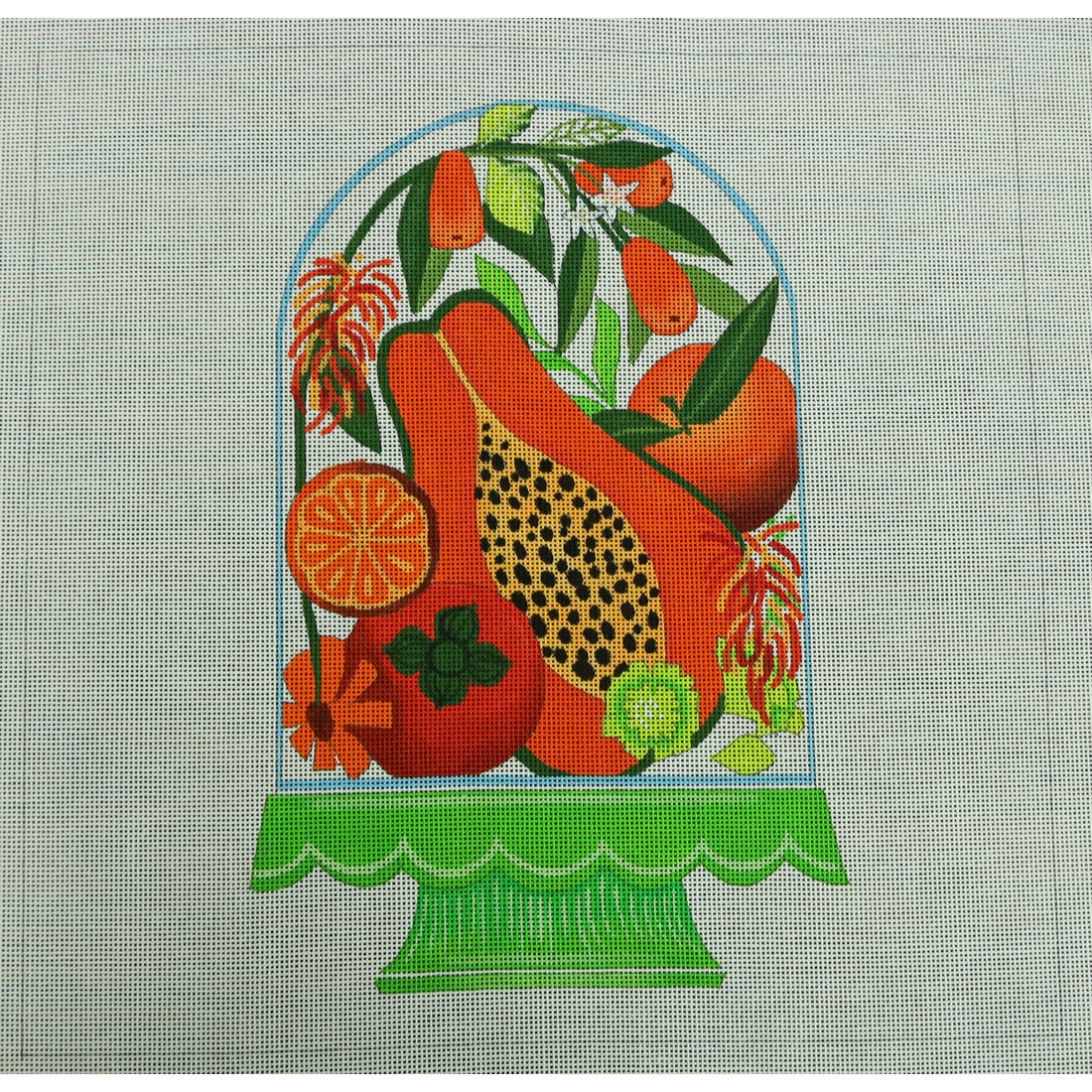 Orange Still Life, White Background