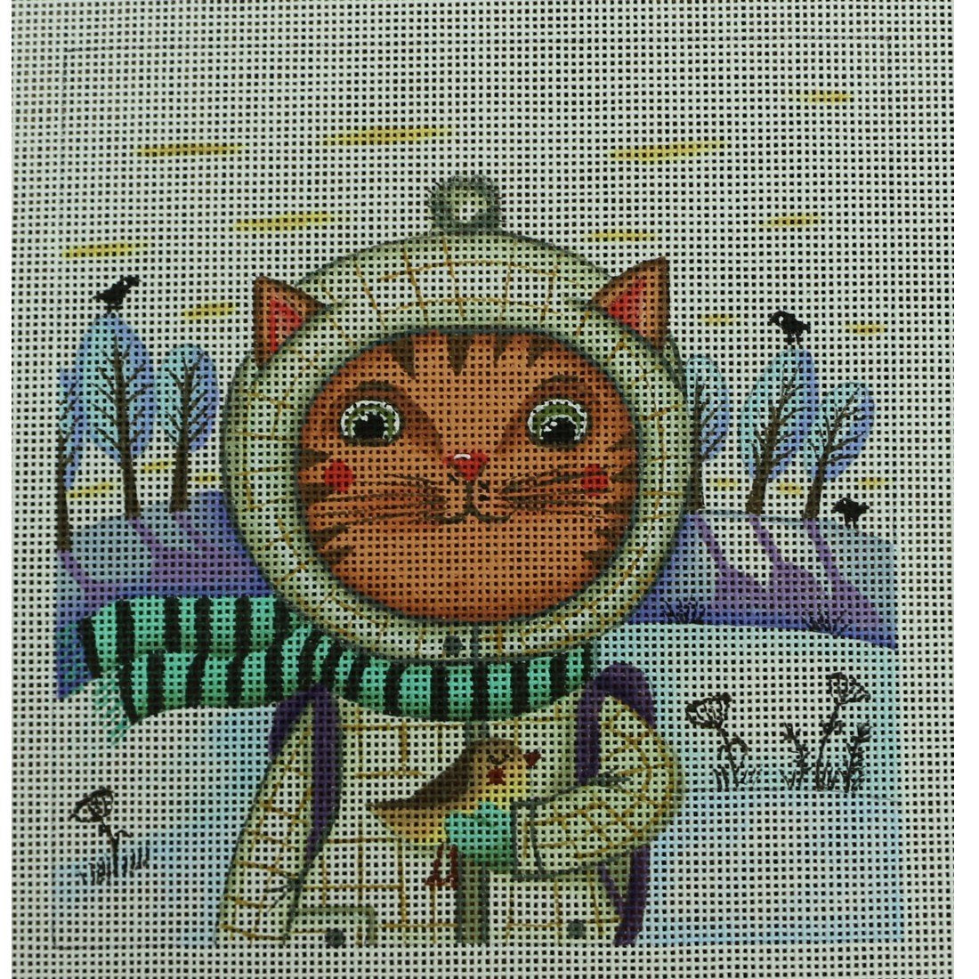 Kitty with Birdy Gift