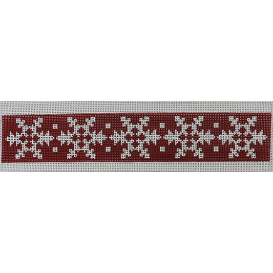 Snowflakes on Red