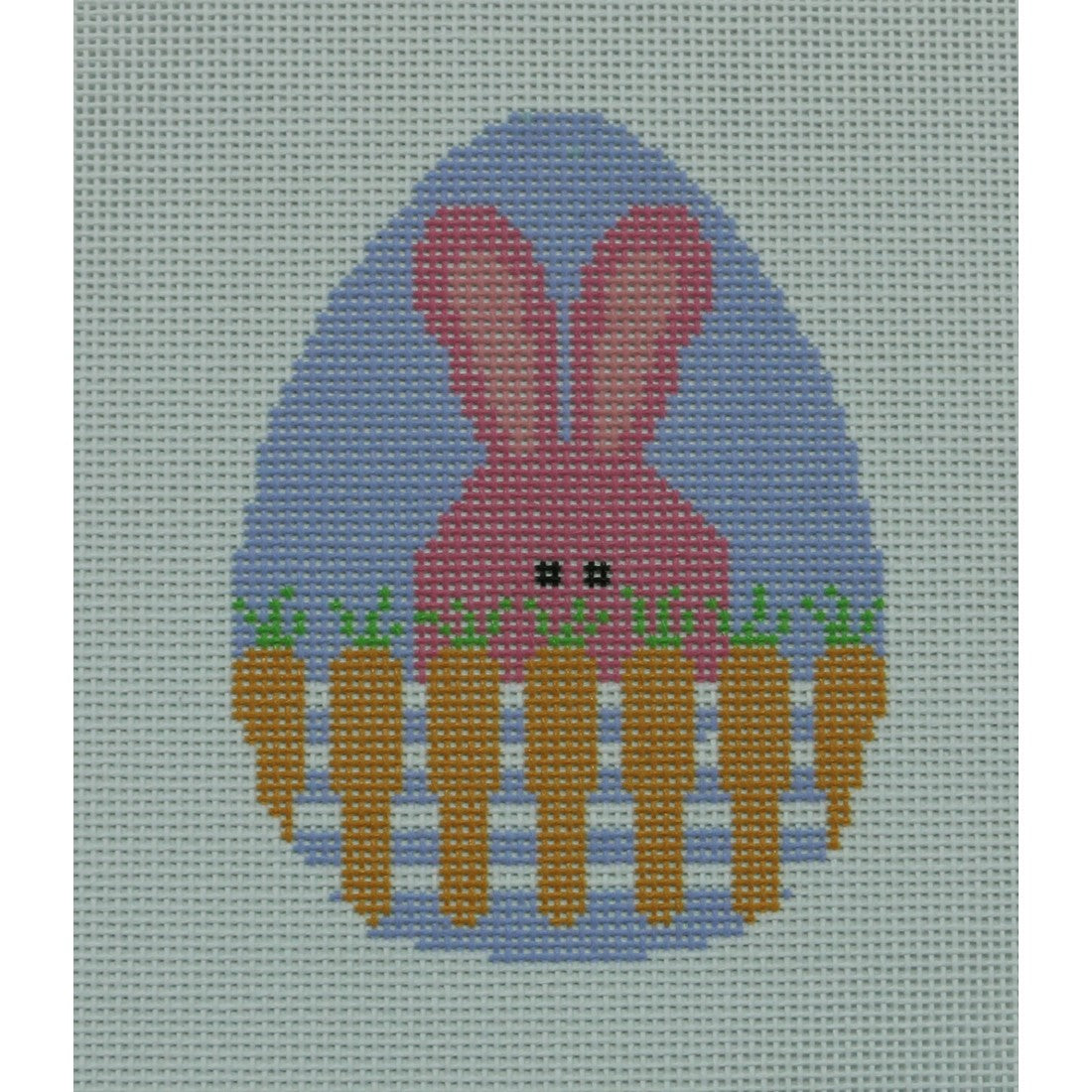 Bunny with Carrot Fence Egg