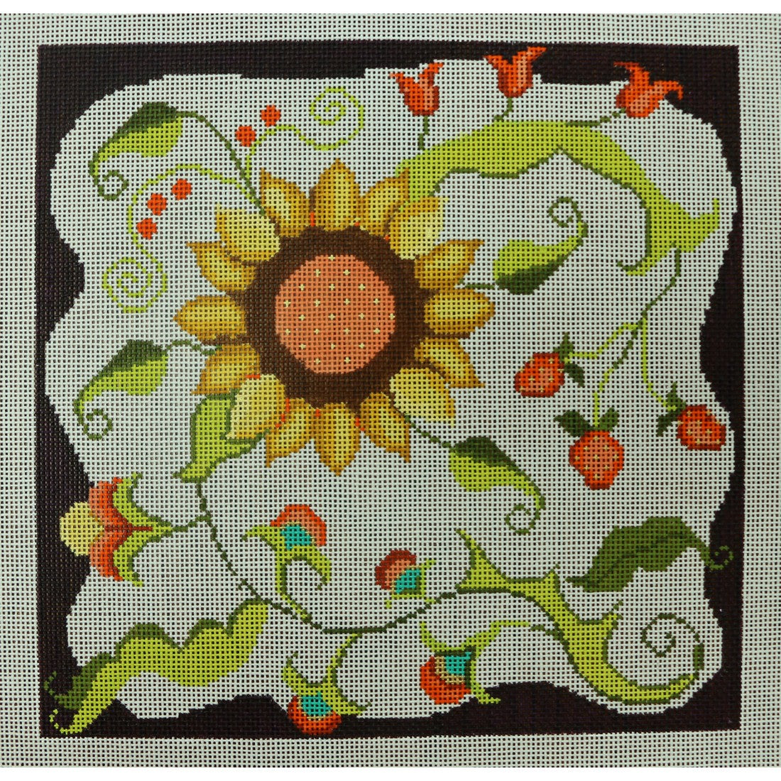 Sunflower and Berries