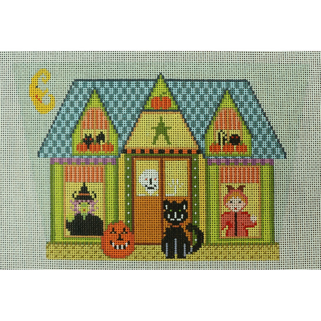 Halloween House Basket Front