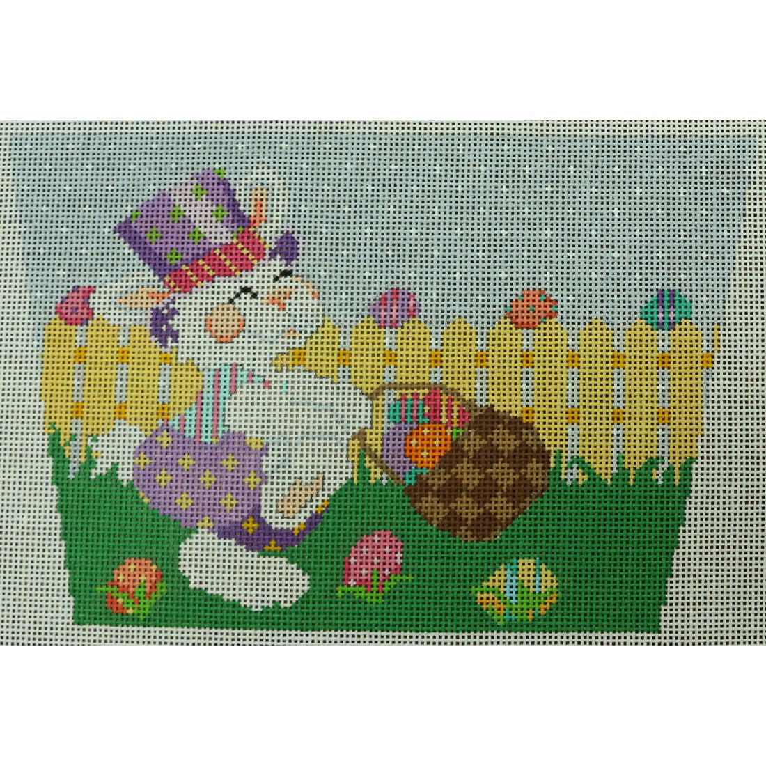 E. Rabbits Easter Basket Front