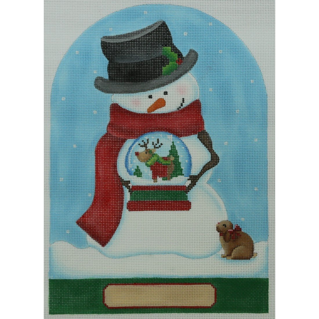 Lg. Snowman Snow Globe, Reindeer