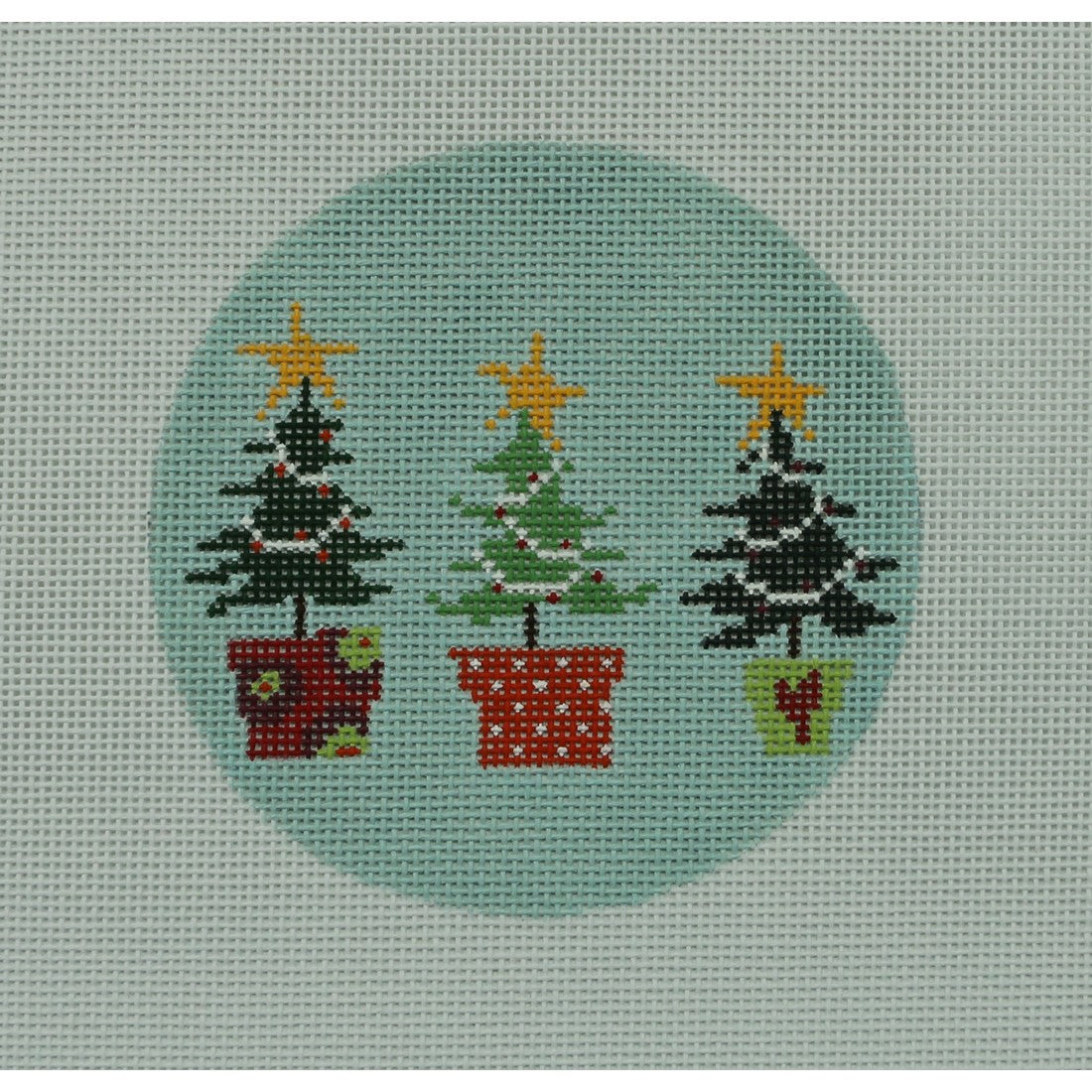 3 Christmas Trees A, 18 mesh