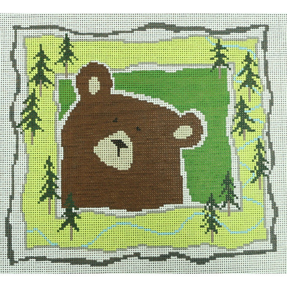 Brown Bear and Trees