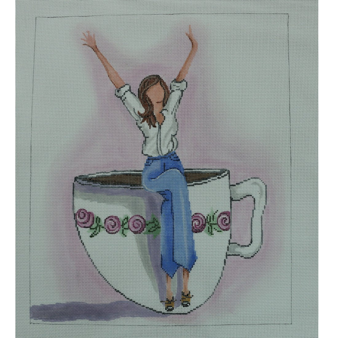 Girl on Teacup