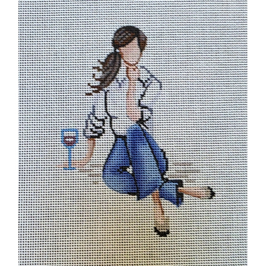 Lady with Wine