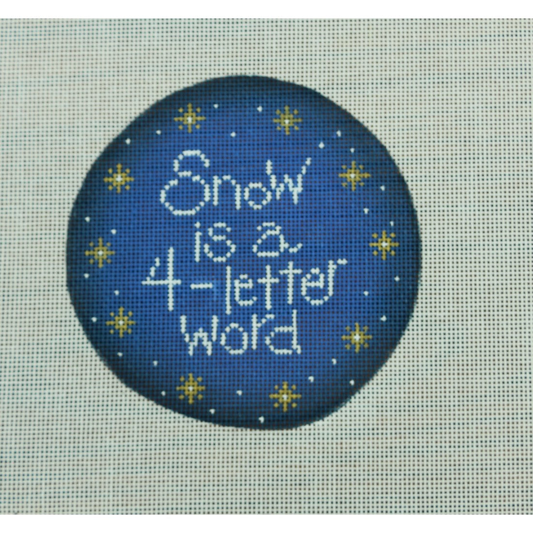 Snow on Blue