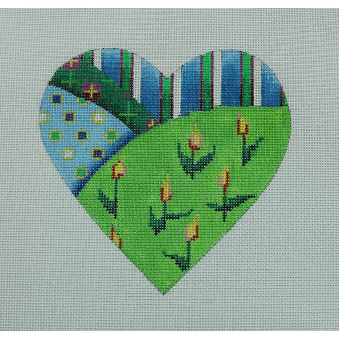 Patchwork/Yellow Heart