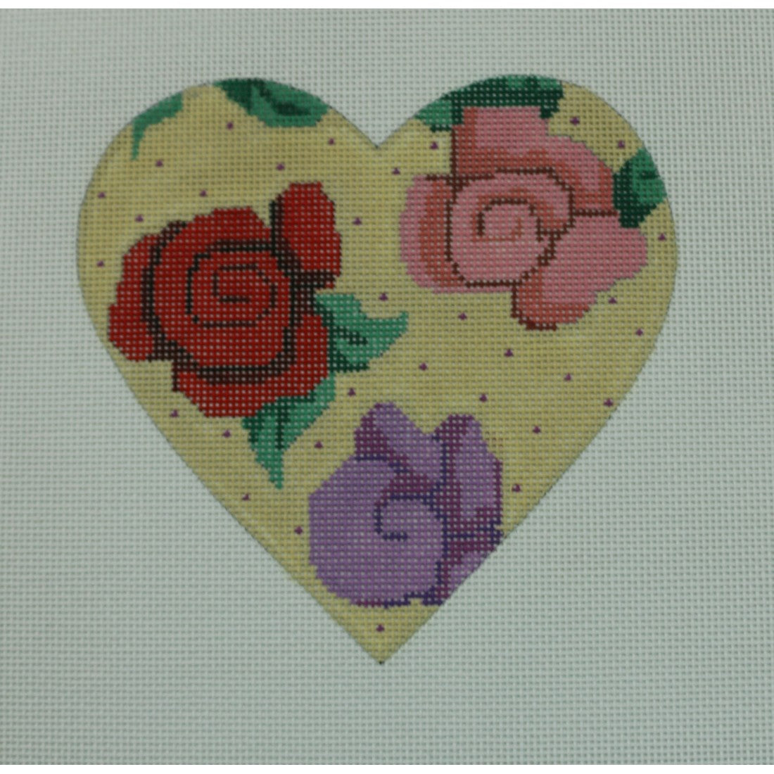 Pastel Roses Heart