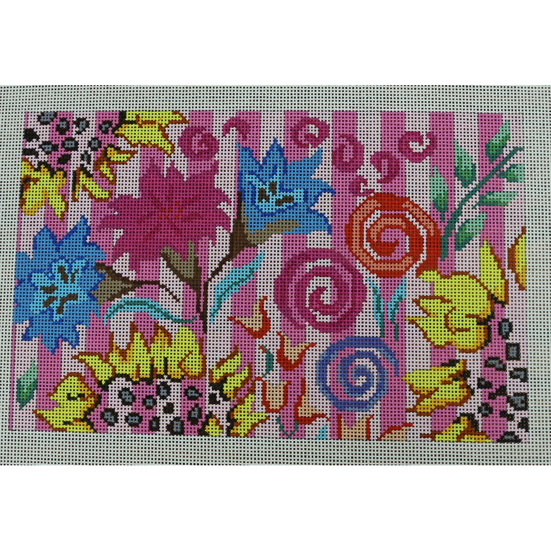 Stylized Floral/Stripe