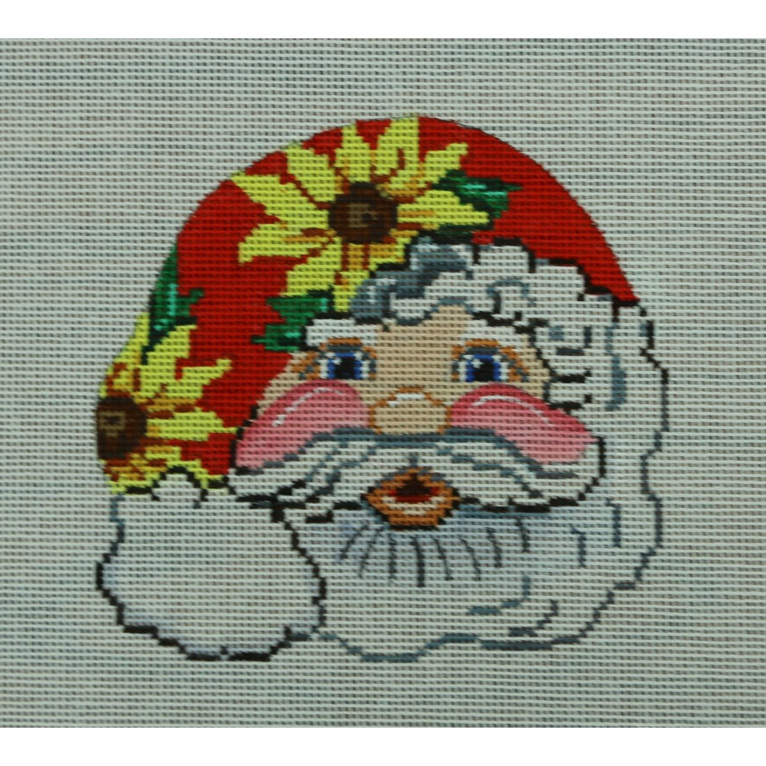 Santa Face, Sunflower Hat