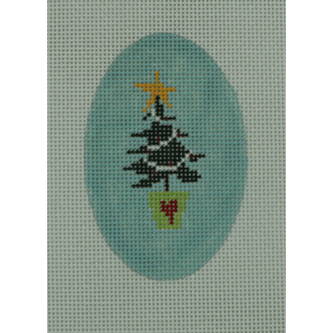 Oval Tree Ornament C