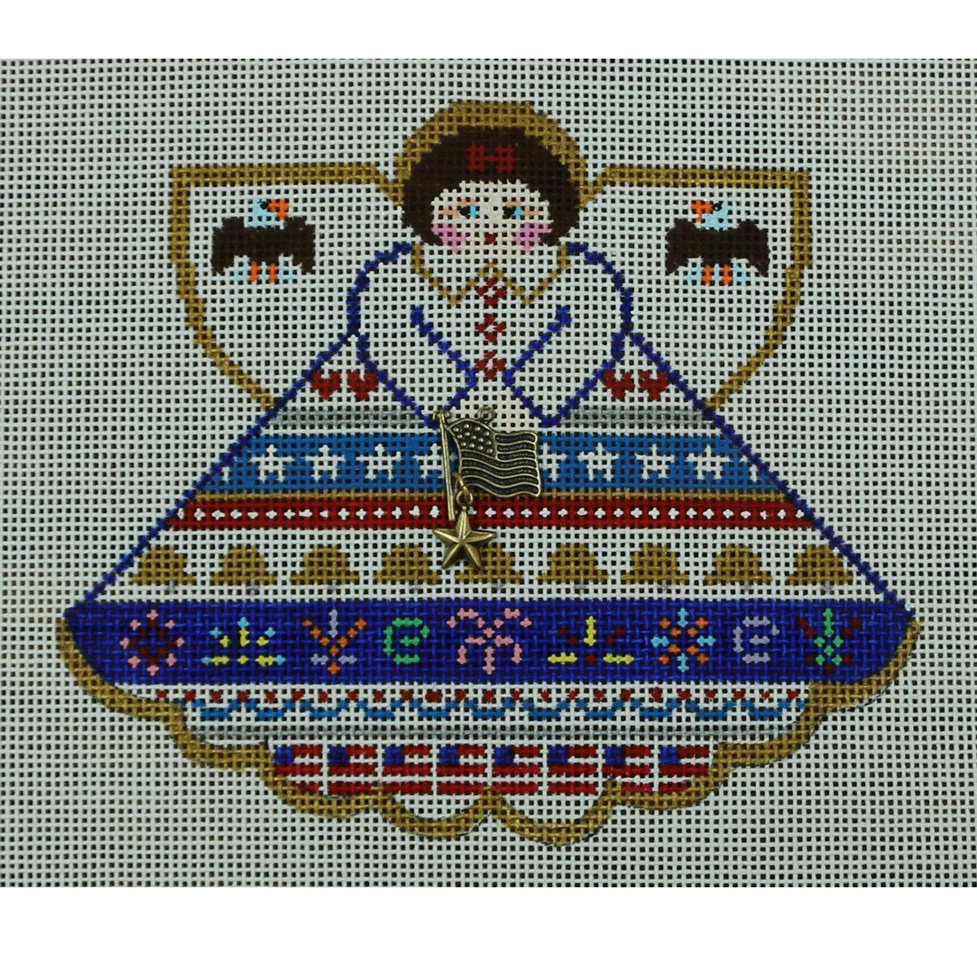 Patriotic Stripe Angel