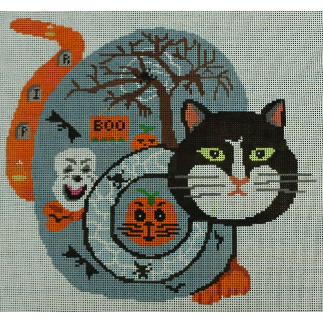 Black Faced Halloween Cat