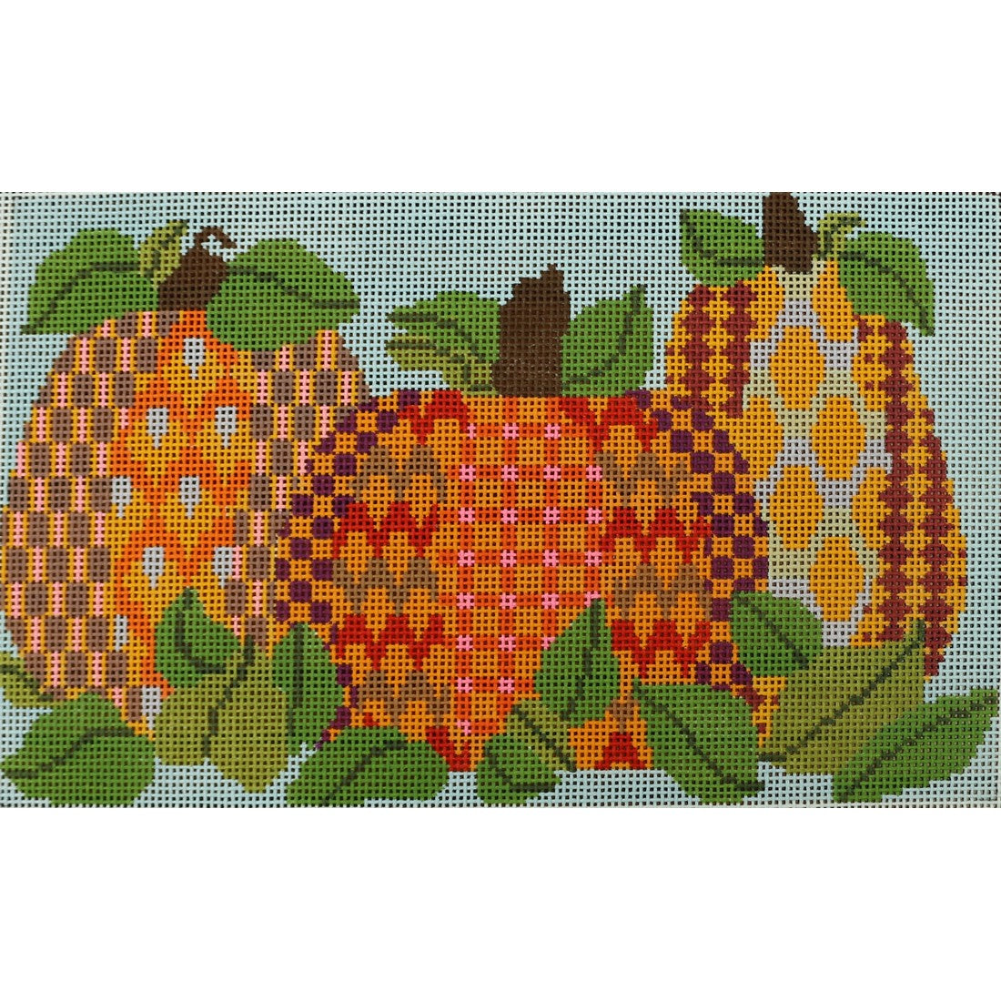 Three Pumpkin Patchwork, 13 mesh