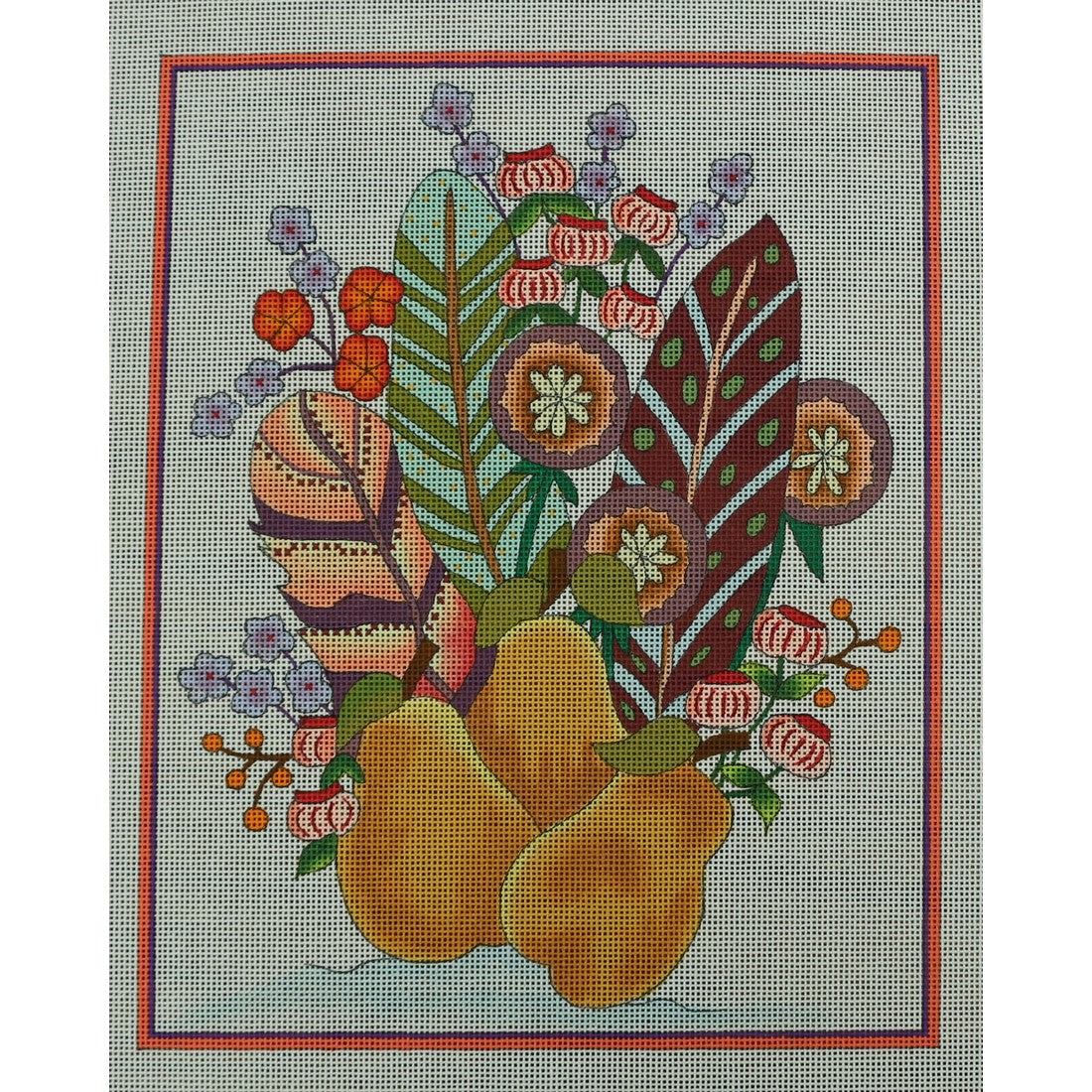 Feather Bouquet with Pears