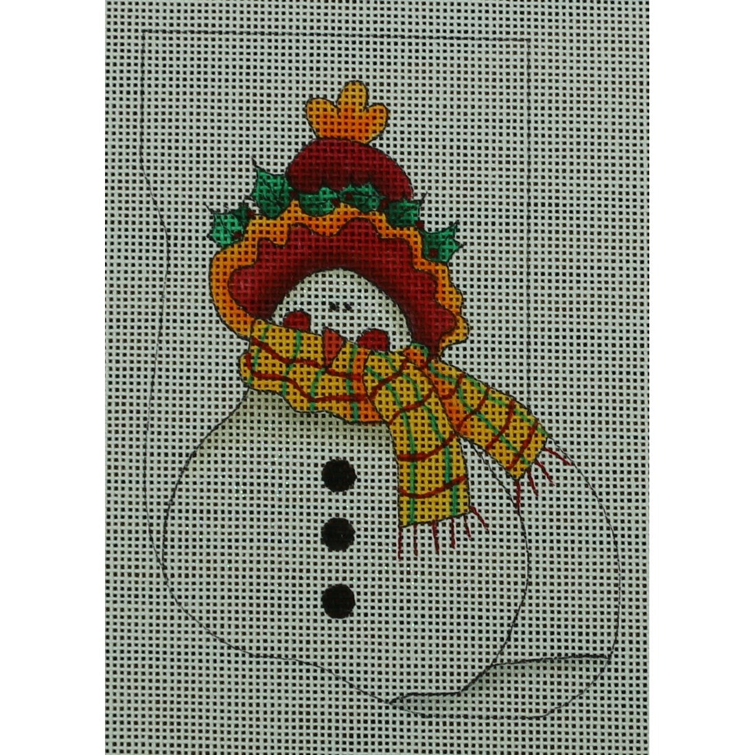 Snowman with Scarf