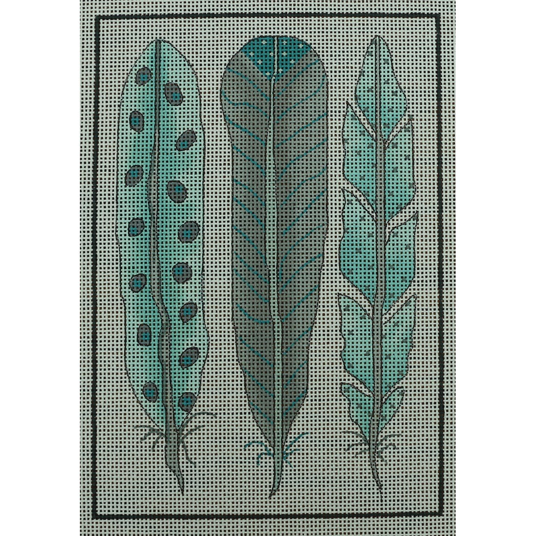 Feather Study, Blue
