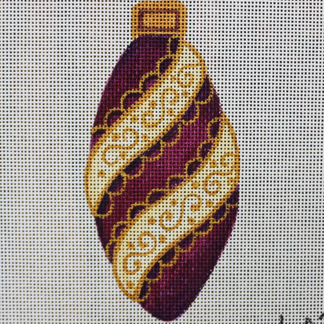 Purple and Gold Ornament