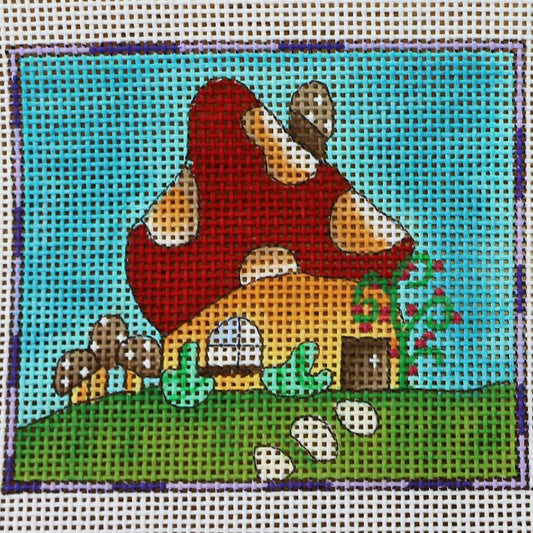 Yellow Mushroom House w/ Dots