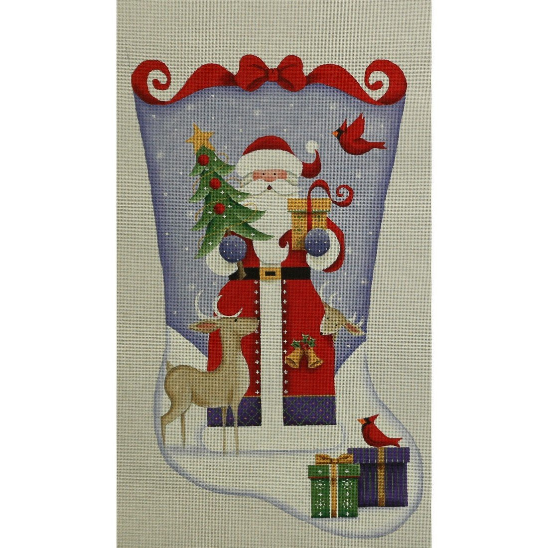 Folksy Santa, Toe to Right