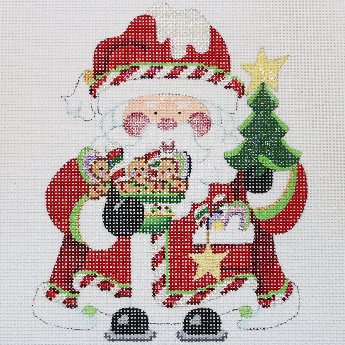 Squatty Santa with Gingerbreads