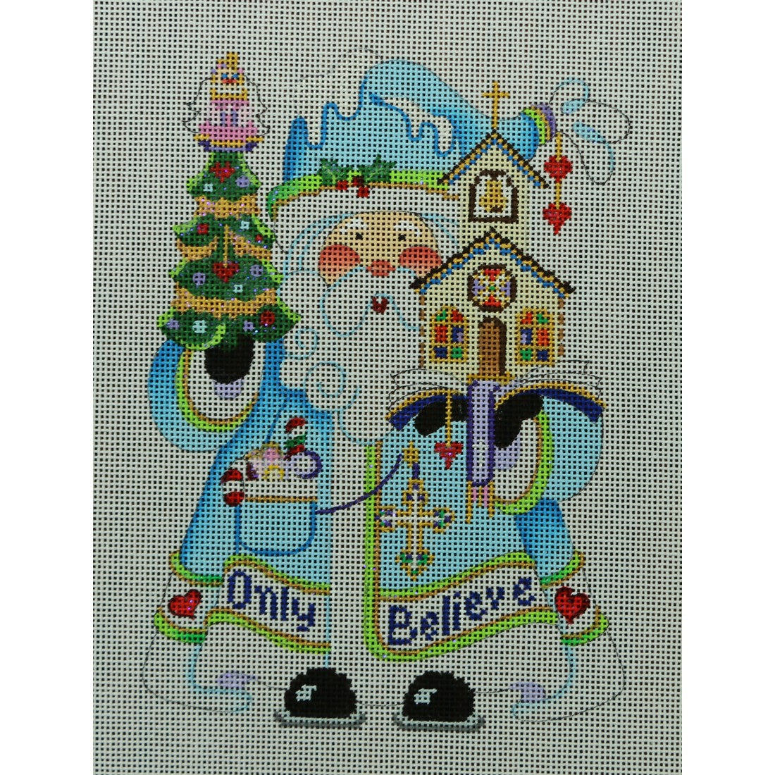 Squatty Santa with Church