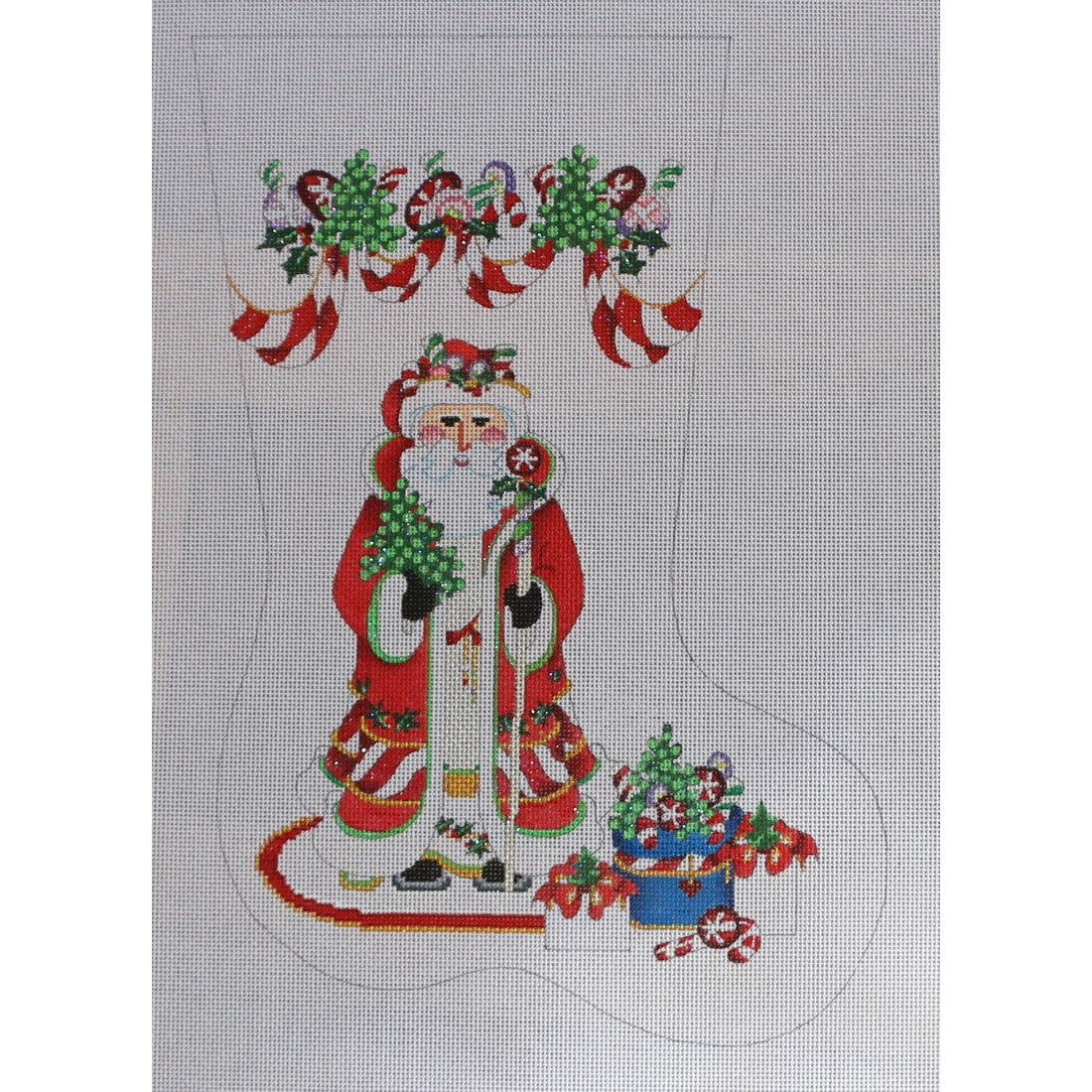 Santa with Peppermints