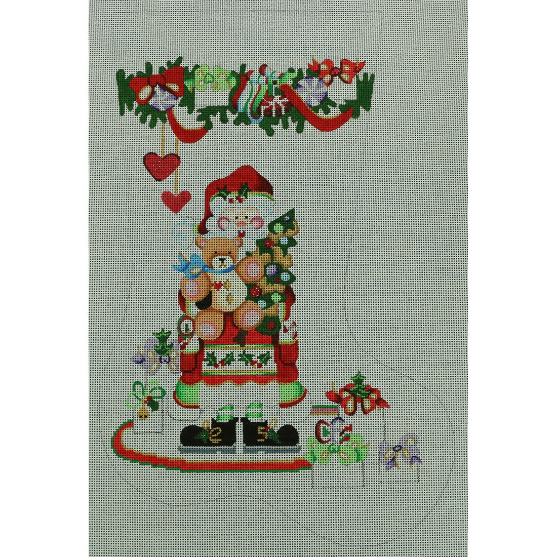 Santa with Teddy Bear