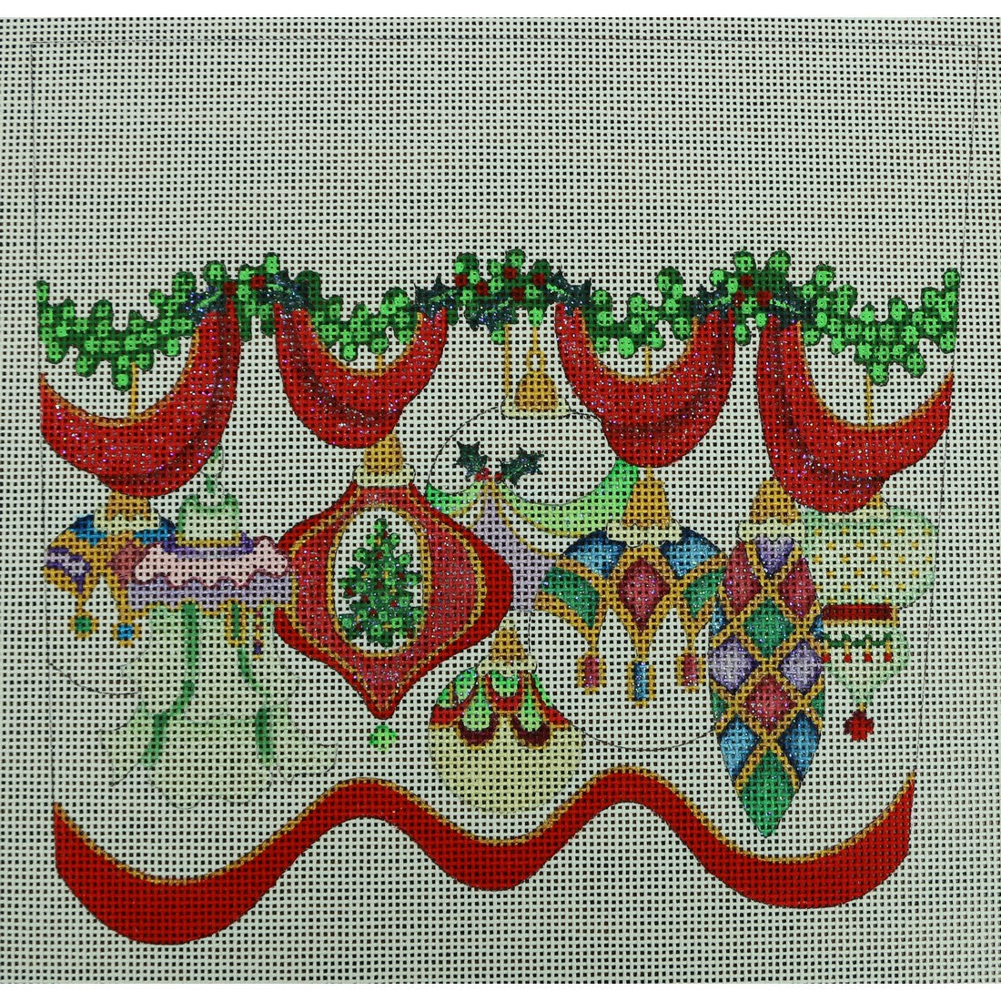 Ornament and Tassel Cuff, 13 mesh