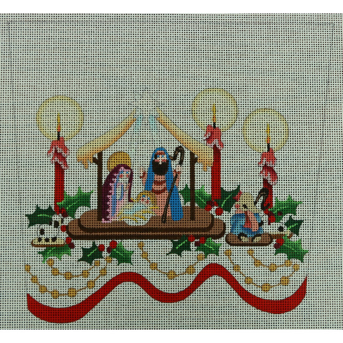 Nativity Scene Cuff, 13 mesh