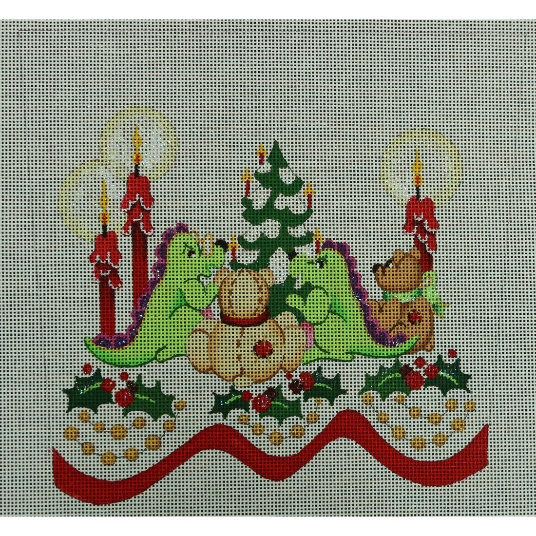 Dinosaurs and Teddy Bears Cuff, 13 mesh