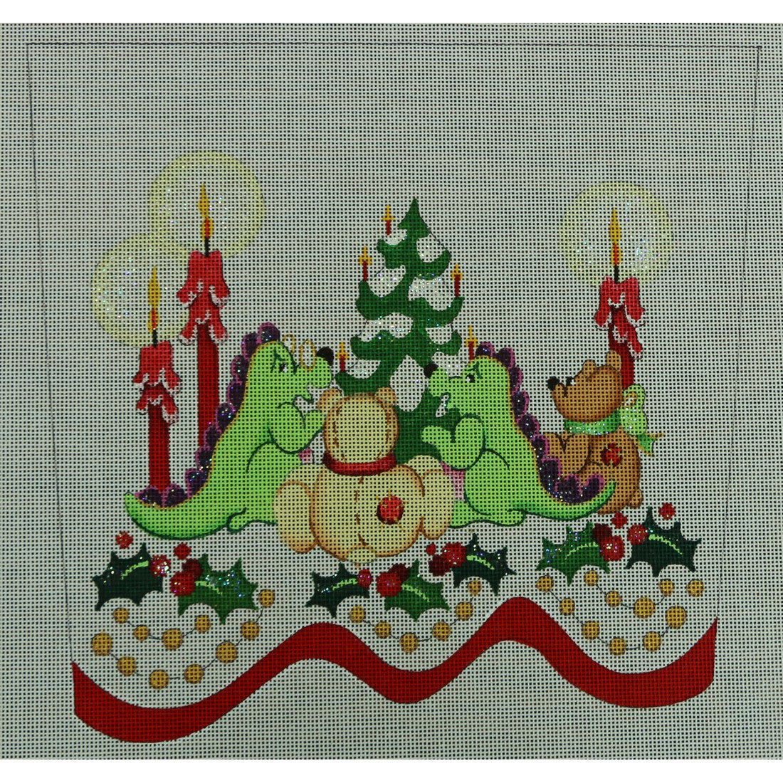 Dinosaurs and Teddy Bears Cuff, 18 mesh