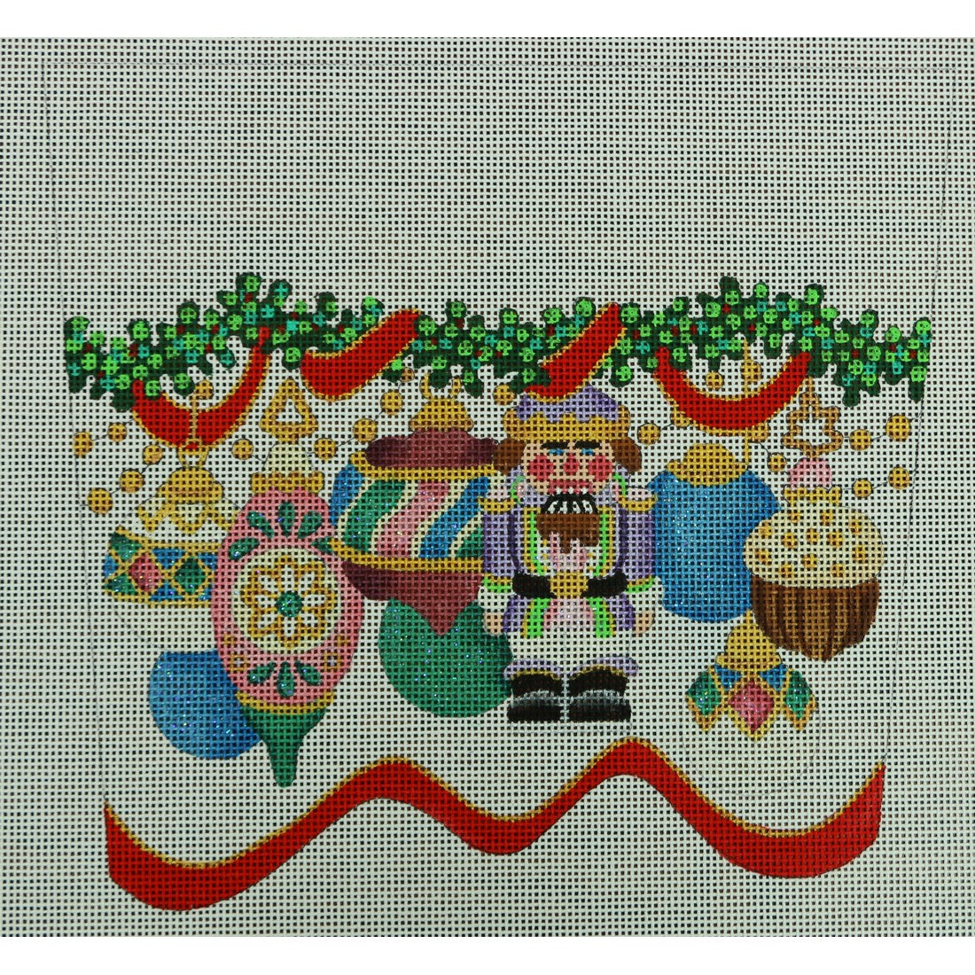 Nutcracker Ornament Cuff, 13 mesh