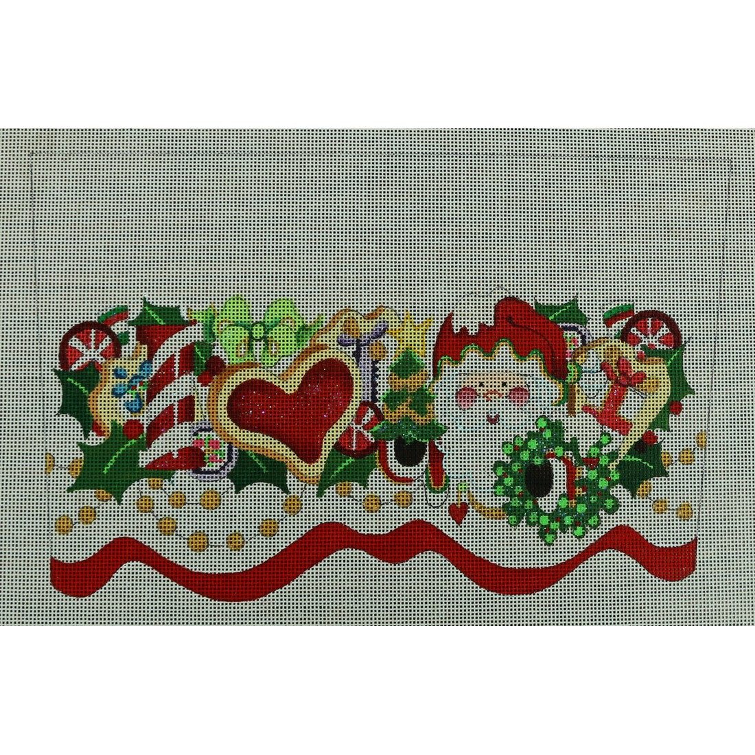 Santa and Cookie Cuff, 18 mesh