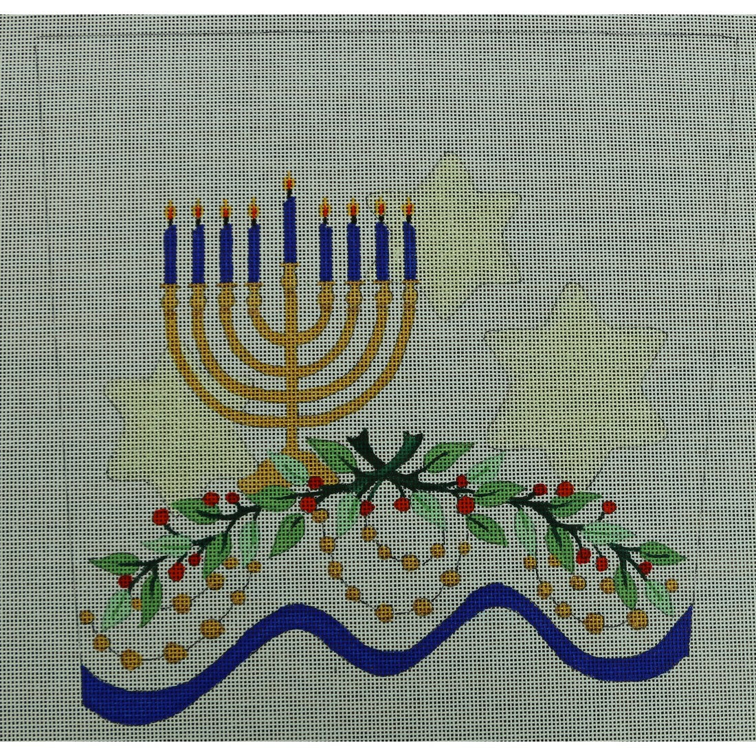 Menorah Cuff, 18 mesh