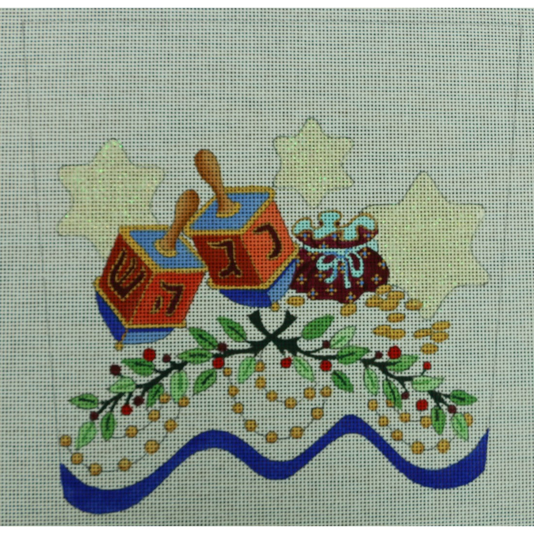 Dreidel Cuff, 13 mesh