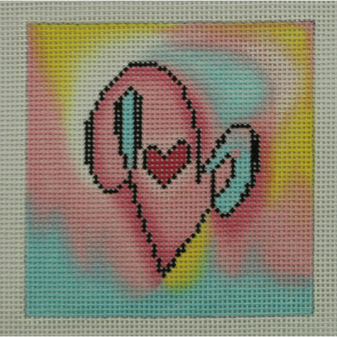 Love Heart with stitch guide