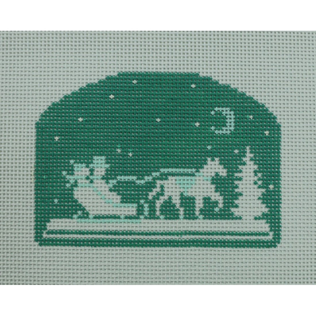 Carriage Silhouette, Mint Green