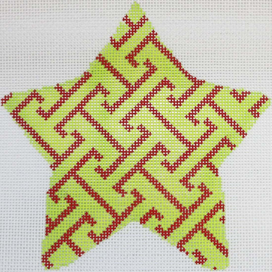Green/Red Beads Star