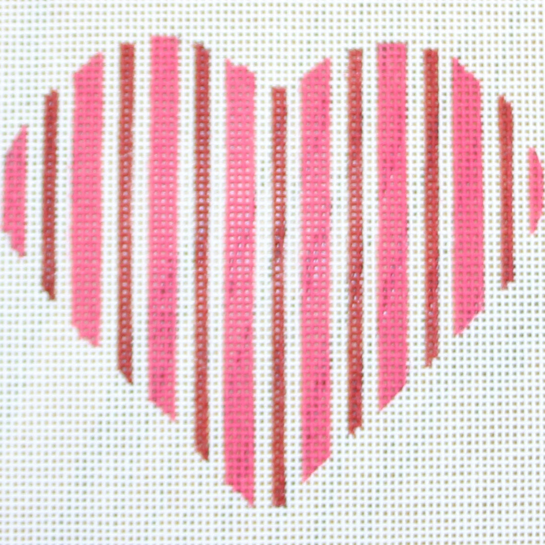 Vertical Striped Hearts