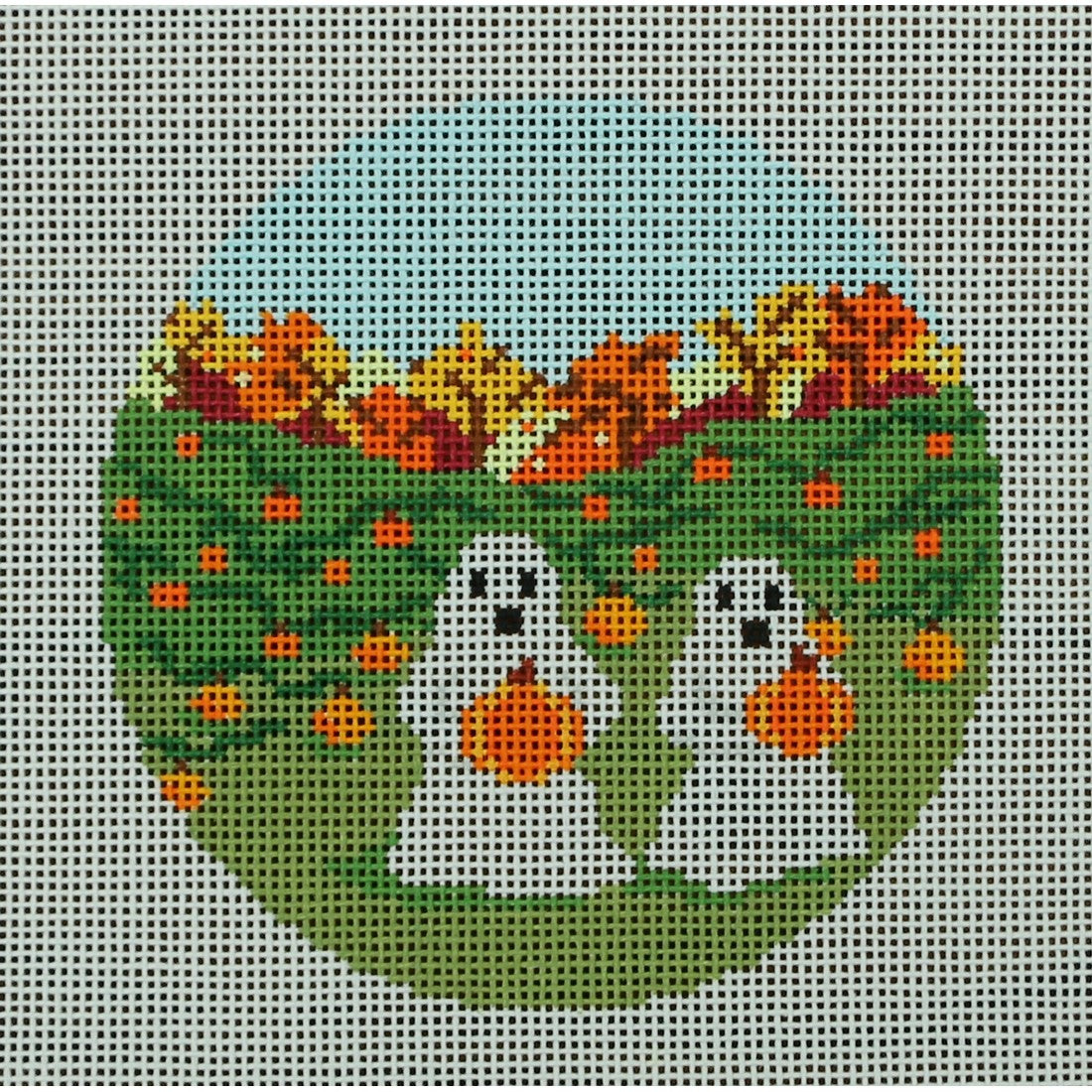 Ghosts Picking Pumpkins